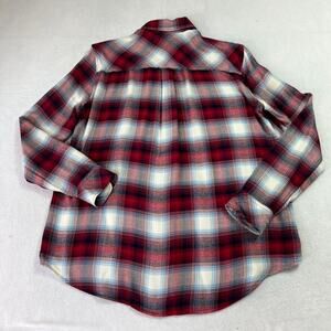 Gap Pendleton Shirt Womens Small Red Blue Boyfriend Flannel Plaid